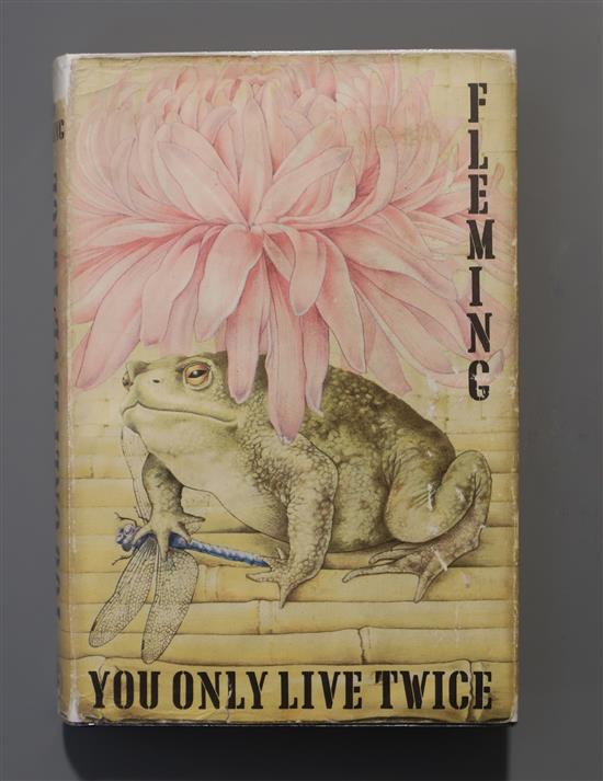 Fleming, Ian - You Only Live Twice, 1st edition (1st impression, 2nd state), (14), 15- (256)pp including half